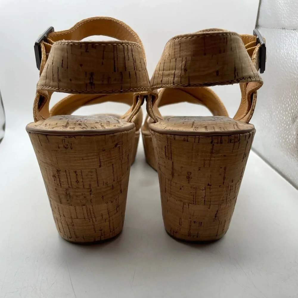 Kork-Ease Cork platform Wedge Sandals size 11